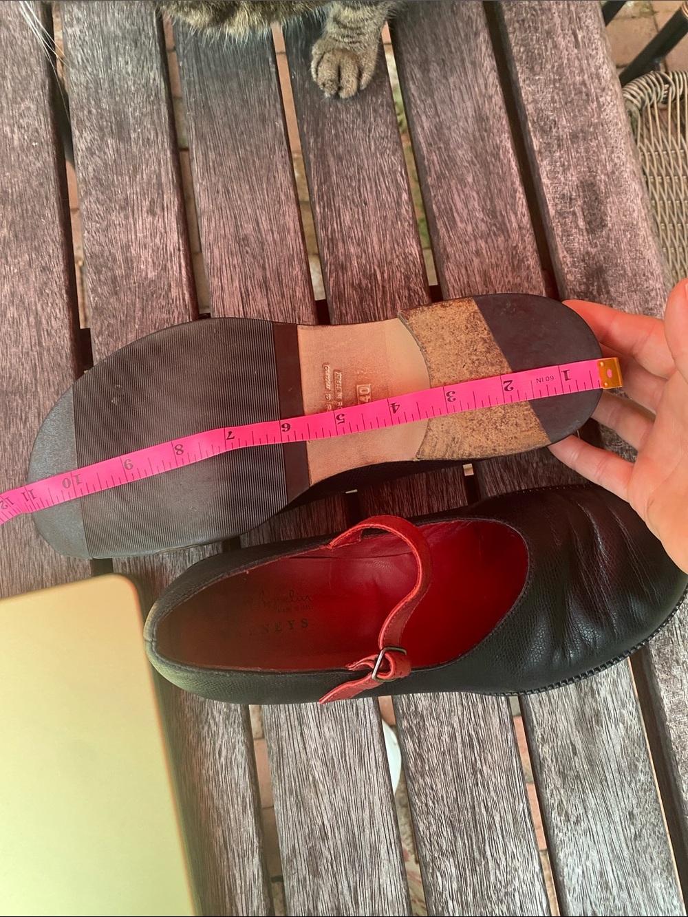 Henry Beguelin Barney’s Women’s Black Leather Mary Jane Flats - Picture 9 of 10